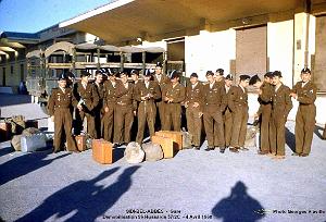Sidi-bel-abbes - Gare - Demobilisation 9e Hussards classe 57-2c